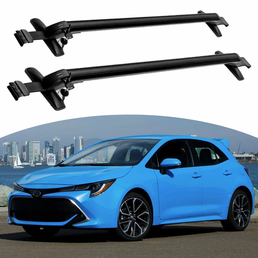 Fits for Toyota Corolla Hatchback 2018-2022 2PCS Crossbar Luggage Roof Rack Rails Aluminum Kayak Cross bars