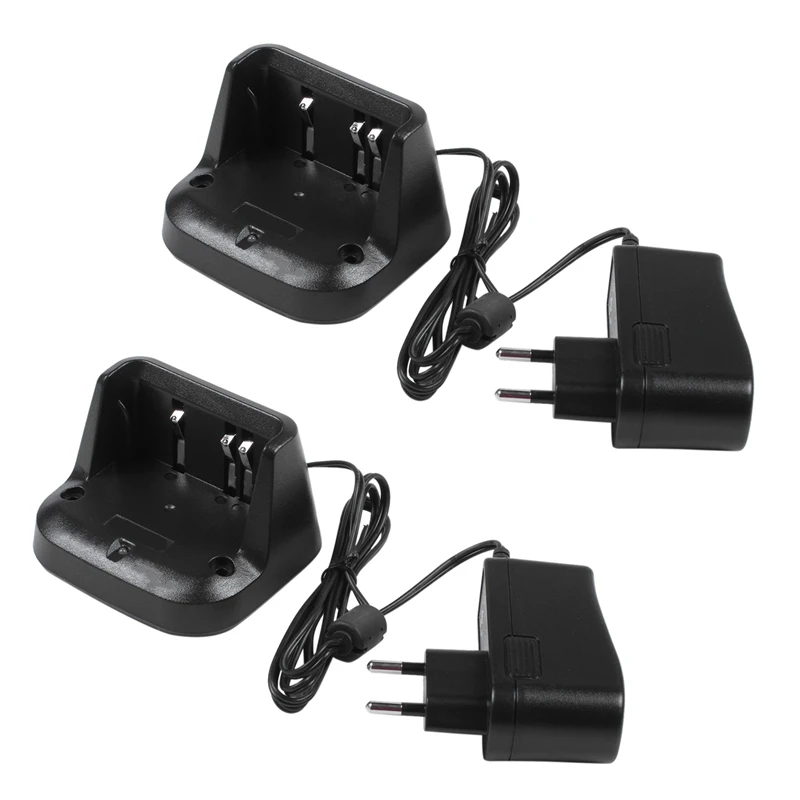 New 2X CD-15A CD-15 Rapid Charger for YAESU VX-5 VX-5R VX-6 VX-6R VX-7R VXA-700 FNB-58Li FNB-80Li EU Plug