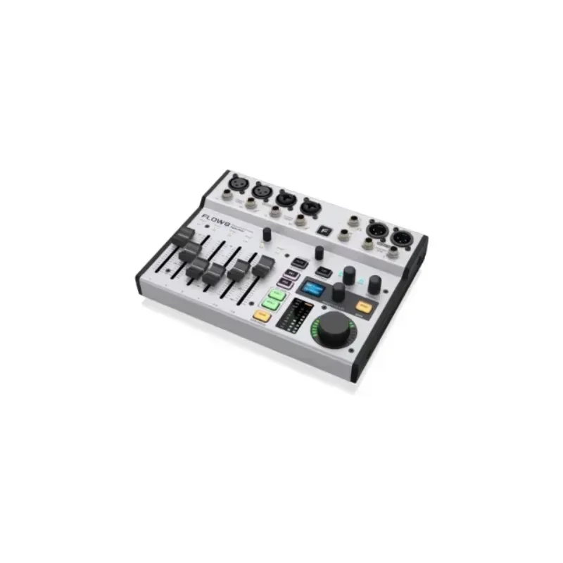 8-Input Digi-tal Mi-xer USB/Audio Interface with 48V phantom po-wer for opti-mum headroom Ultra-low noise FLOW8