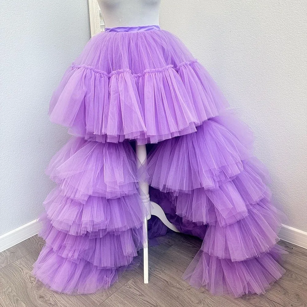 

Tulle Long Skirt High Waist Layered Mesh Women Photoshoot Skirt Chic Party Maxi Skirt женская одежда