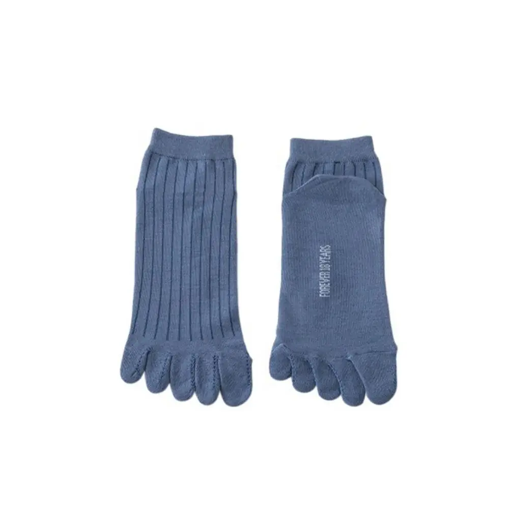 

With Separate Fingers Five Finger Socks Thin Anti Friction Low Cut Ankle Sports Socks Sweat-absorbing Breathable