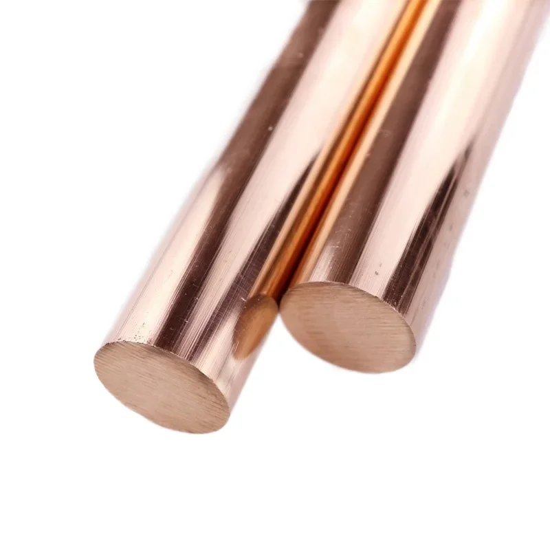 Copper Bars Rods 14mm 20mm 10mm 12mm Round  Blank Scales Blade Length 200mm T2  Bar  Stick DIY One Piece