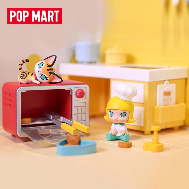 POP MART Molly Cooking Series Blind Box Surprise Box Original Action Figure Cartoon Model Mystery Box Collection Girls Gift