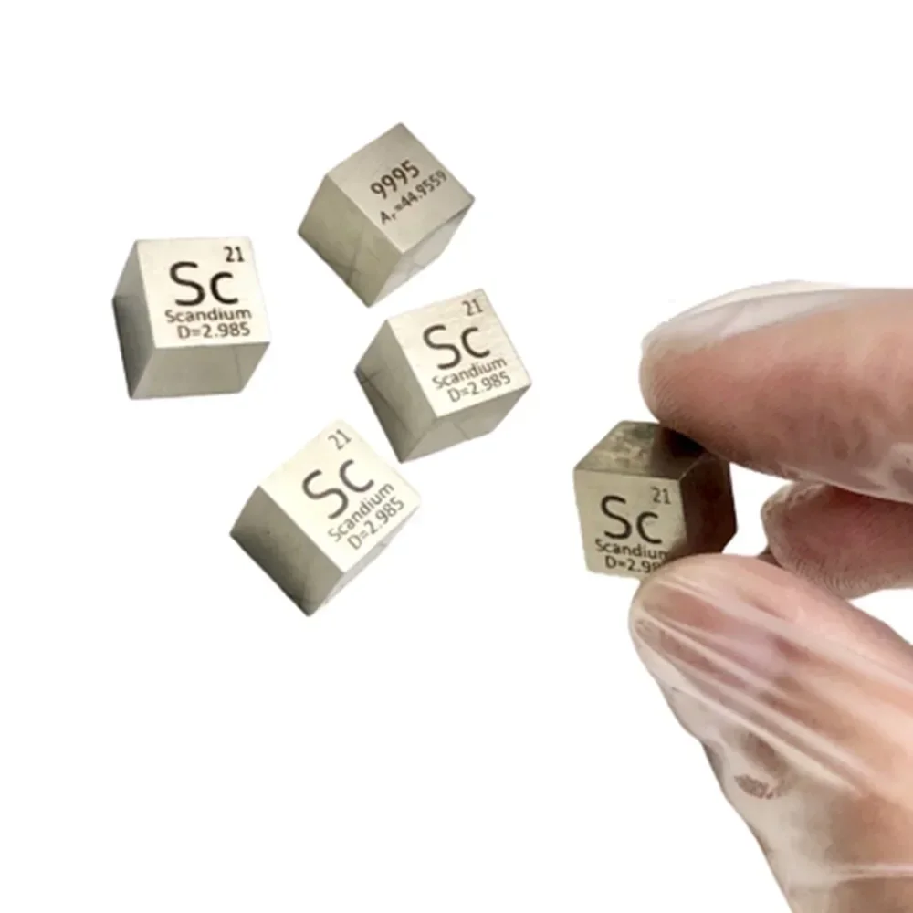 10mm Element Cube of Scandium 99.95% Pure Sc Metal