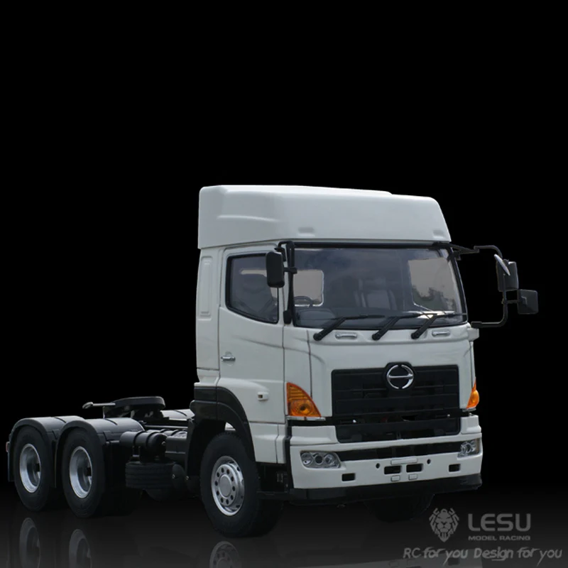 

1/14 г., LESU Hino700, 6x4, Радиоуправляемый трактор, грузовик, прицеп, Металлическое шасси, мотор коробки передач