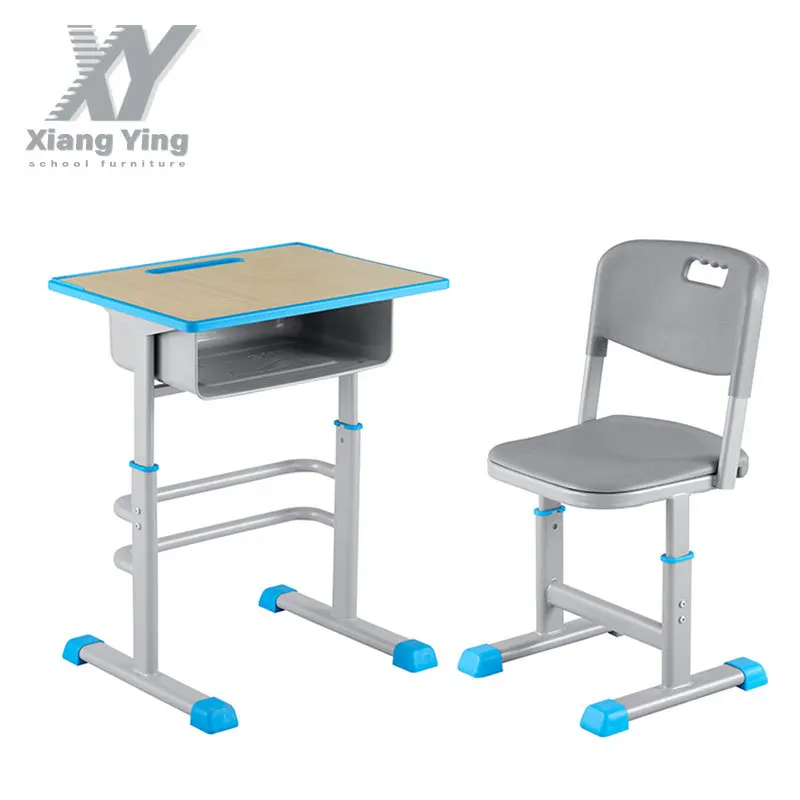 كرسي دراسة من الفولاذ البلاستيكي للأطفال وطاولة مكاتب ومقاعد للطلاب في المدارس الابتدائية والثانوية #5