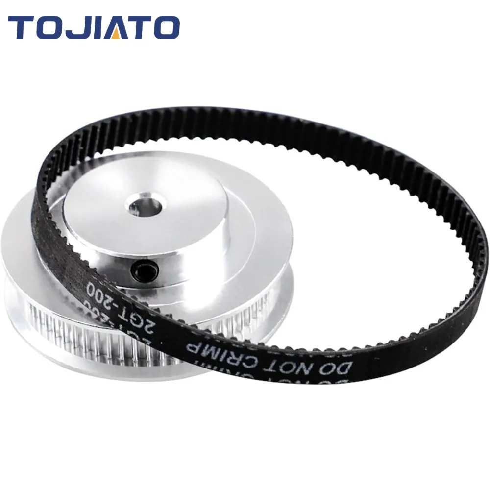 2GT Pulley Gt2 Synchronous Pulley Belt Kit 60Teeth 20Teeth 1:3 Reduction Ratio Mechanical Transmission Assembly Bandwidth 6mm