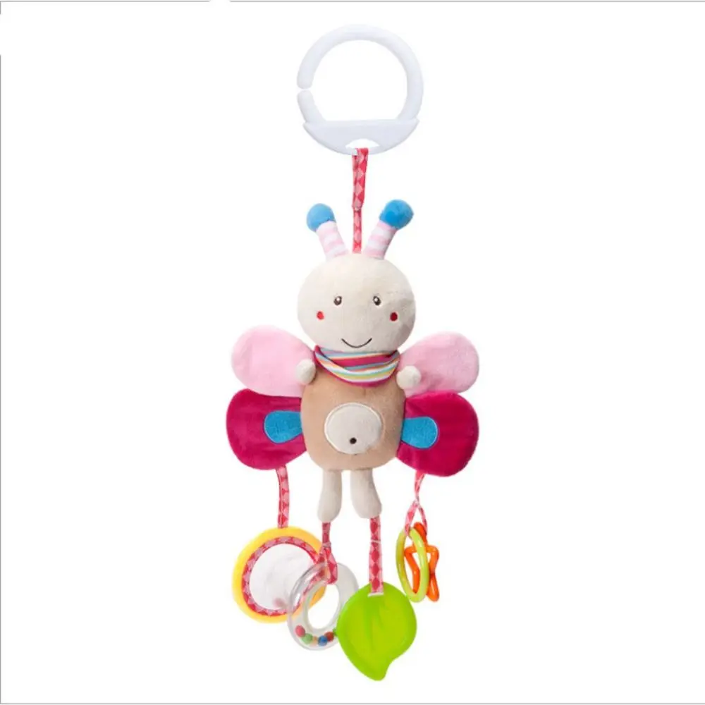 Nette Design Baby Rassel Spielzeug Glocke Spielzeug Plüsch Material Kinderwagen Hängen Spielzeug Greifen Fähigkeit Training Stofftier