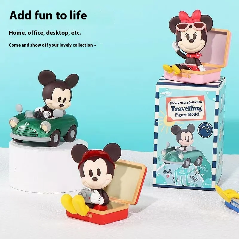 

New Product Name Chuangyoupin Disney Mickey Travel Series Trendy Toy Handheld Anime Doll Desktop Ornament Toy Random Blind Box