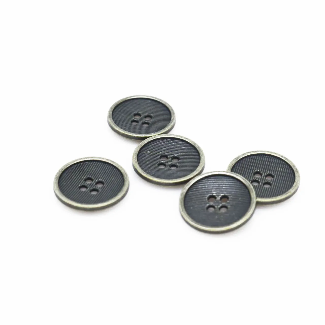 18mm 4hole bowl gun black sewing button shirt buttons metal button 20ps