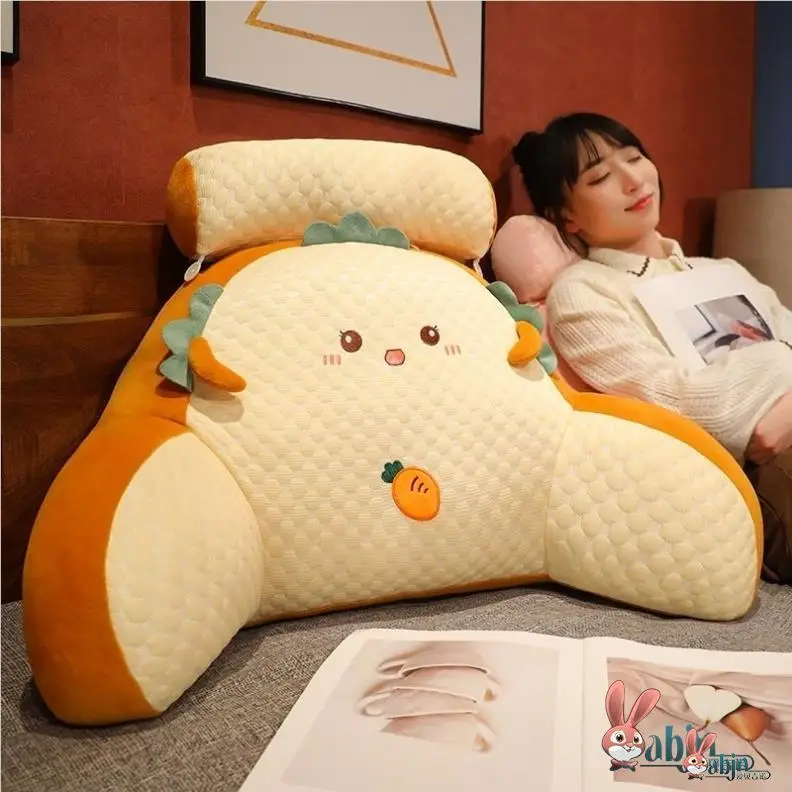 Detachable Soft Barest Pillow Bed Headrest Large Cuion Lumbar Support Pillow for Reading in Bed Waable Dormi