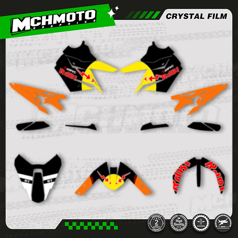 

MCHMFG Motorcycle Graphics Background Decals Stickers Kits For KTM Duke 790 890 2018 2019 2020 2021