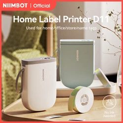 NiiMbot D11 Bluetooth Impressora de Etiquetas Térmicas Portátil Sem Fio Máquina de Fabricante de Etiquetas Vários Modelos Disponíveis para Casa de Escritório
