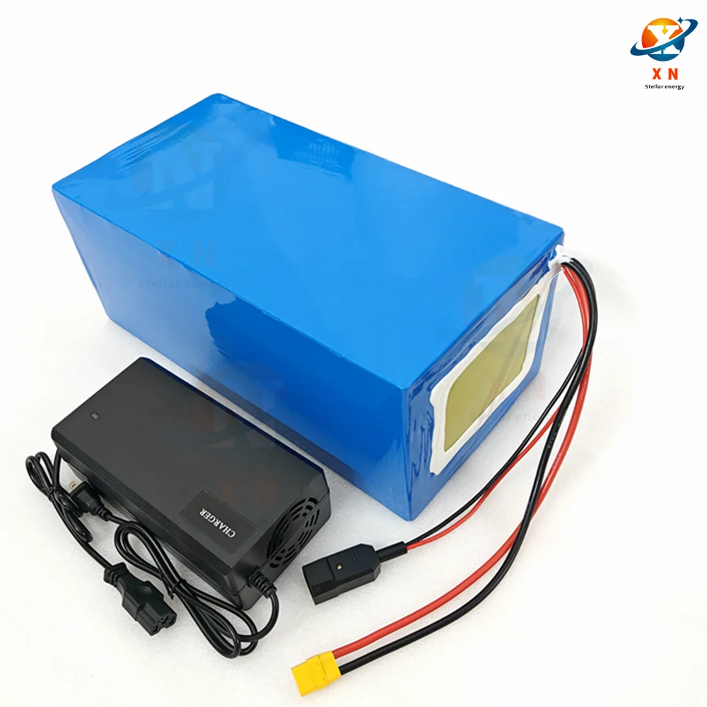 Batterie Lithium 48v 20ah Lifepo4 Battery BMS 16s 51.2v 20ah for 2000w Electric Bicycle+Charger