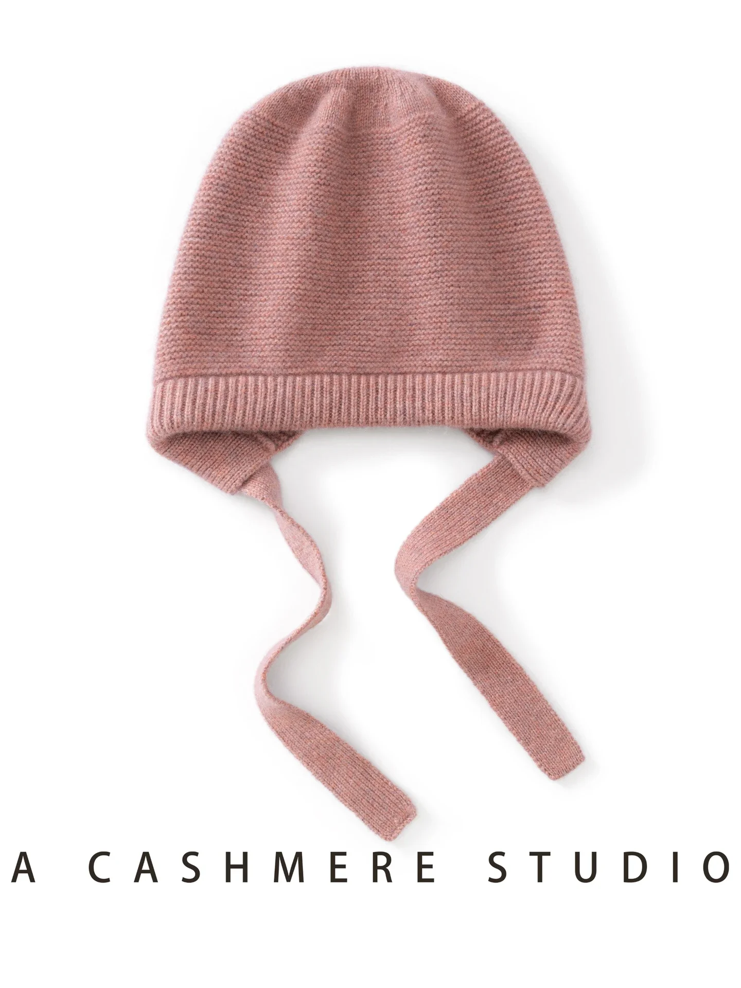 Tcyeek Women Kids 100% Cashmere Knit Beanies Autumn Winter Keep Warm Thick Caps Jellyfish Hats String Design Cashmere Knitwear