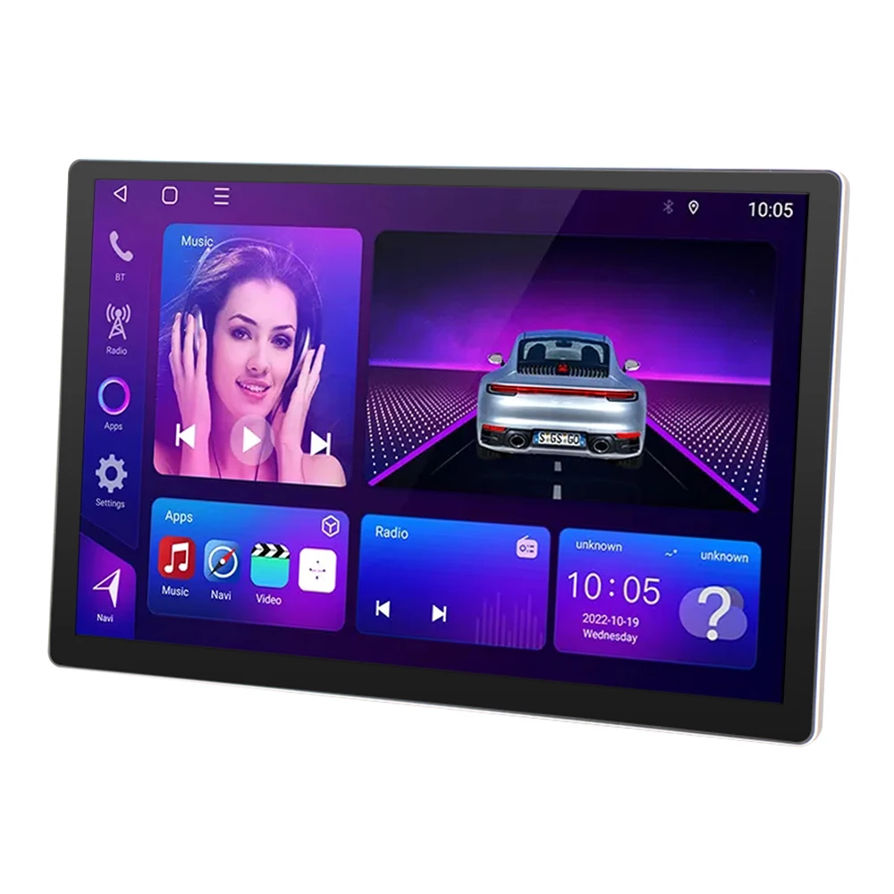 hot sale：Universal 13.3 Inch Double Din Autoradio IPS Screen Navigation Gps Multimedia Car Radio Audio Stereo Android Car Player