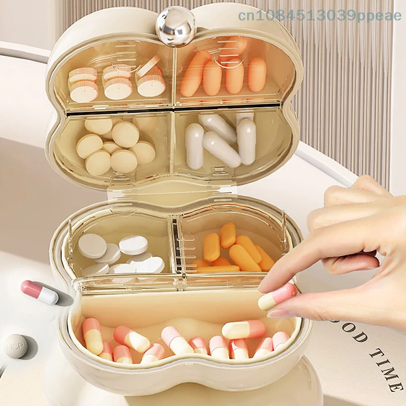 Mini organizer portatile per gioielli, scatole portaoggetti da viaggio, orecchini, collane, anelli, gioielli, contenitori con scomparto