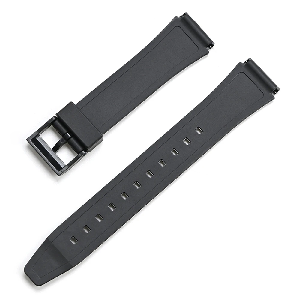 Pulseira de relógio para AW-49H AW-49HE AW-44H AW-45H-1BVH pulseira de resina de borracha preta de pulso premium tpu acessórios de pulseira de relógio