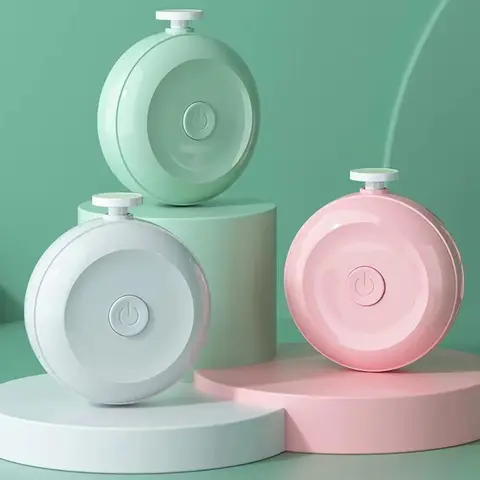 베이비 케어 도구 신생아를 위한 전기 네일 트리머 0-12개월 동안 6개의 그라인딩 헤드와 LED 조명이 포함된 안전 네일 파일 키트