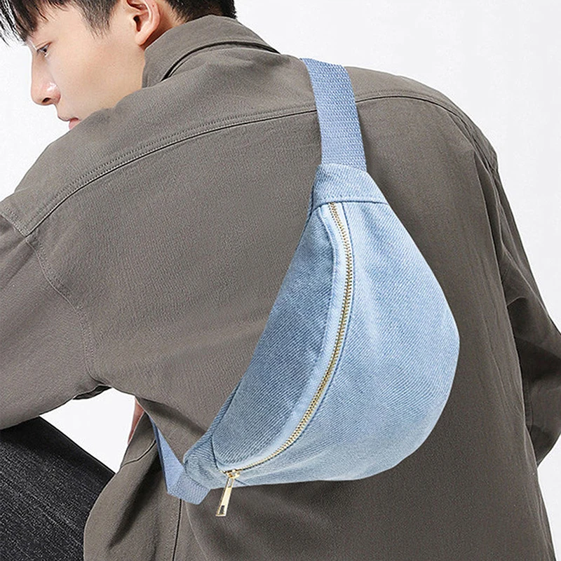 

Unisex Vintage Canvas Waist Bag with Multiple Pockets and Adjustable Strap for Outdoor Activities and Travel