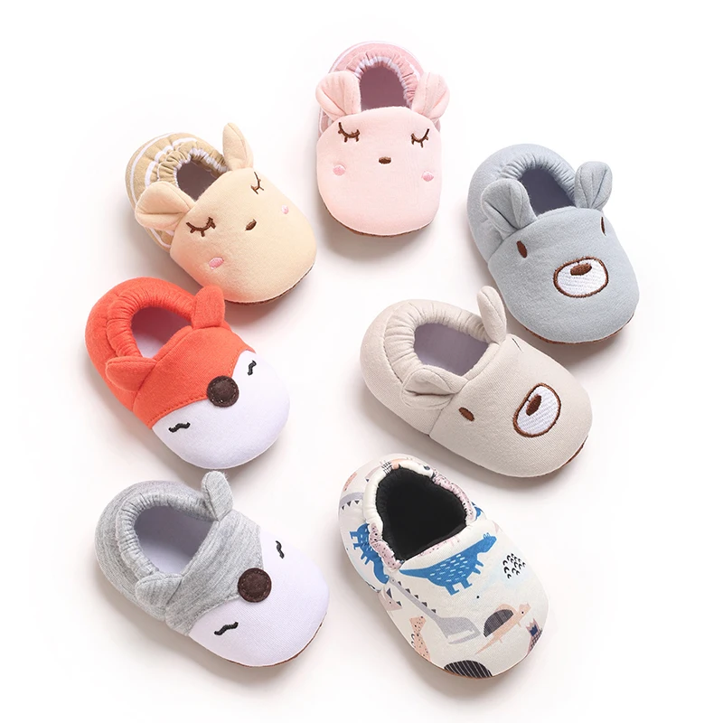 

Infant Pre-Walker Shoes 0-1Year Baby Shoes Cute Animal Cartoon Soft Sole Breathable Casual Footwear For Newborn