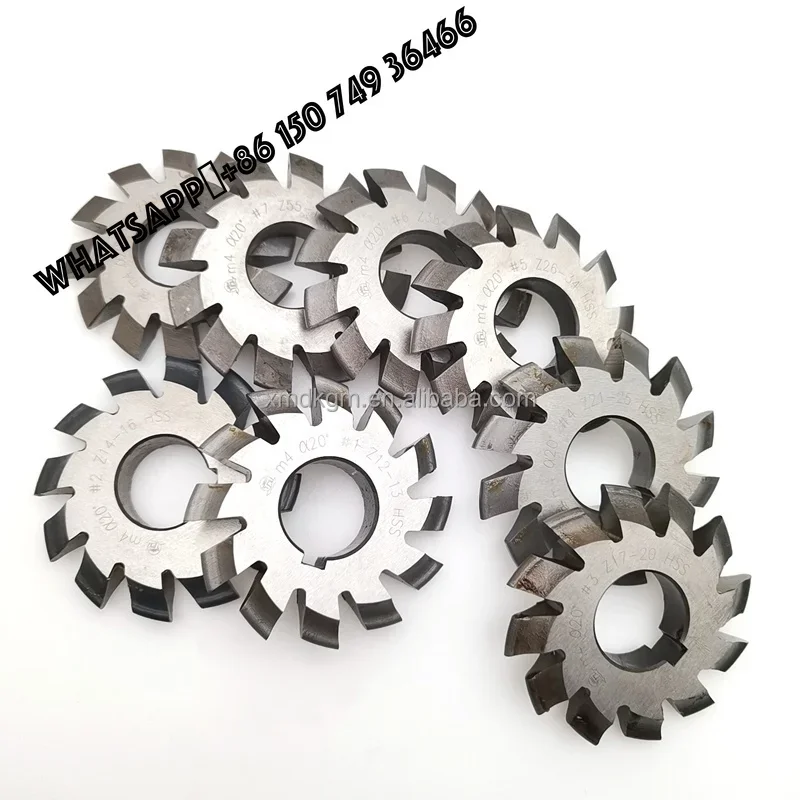 M4 Gear Milling Cutter Set 8pcs HSS Involute Cutting Tools Modules Involute Gear Cutting Tools
