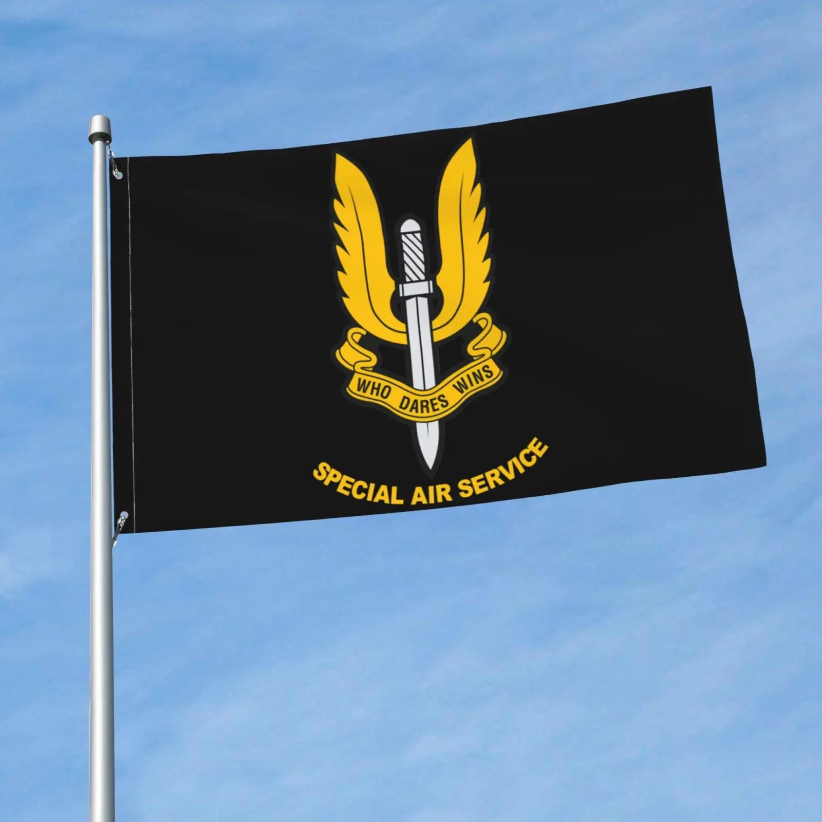 Sas Special Air Service British Forces Elite He Who Dares Wins Flag Banner Decor Club Party Holiday Sport