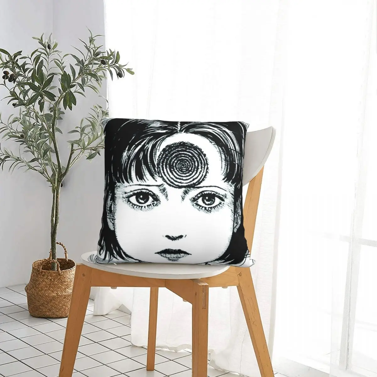 Junji Ito pillowcase printed cushion cover sofa waist pillow pillow cover