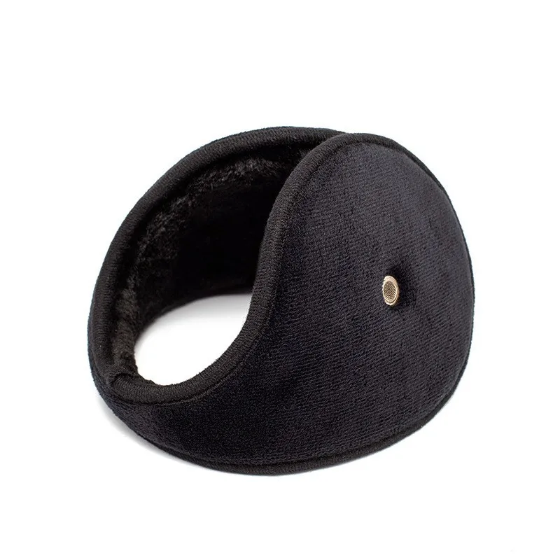 Confortável e acolhedor Earmuff de pelúcia com alto-falante Hole Fuzzy Ear Muffs, Earmuff quente para snowboard, Novo, 2024