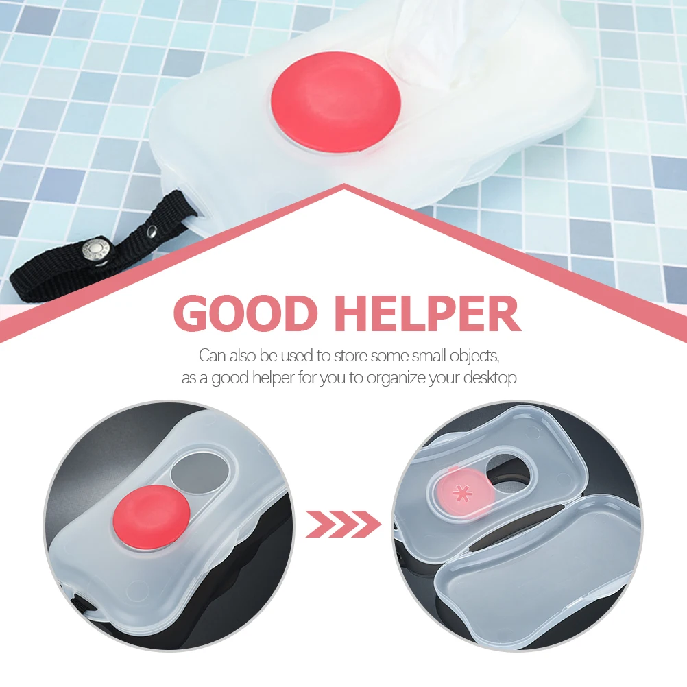 

Portable Baby Wipes Dispenser Reusable Wet Tissue Box Travel Case for Cribs Vehicles Storage Container Diaper Bags Shopping