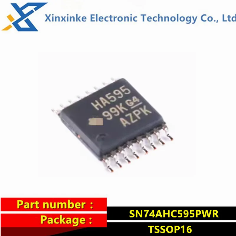 

10PCS SN74AHC595PWR TSSOP-16 HA595 SMD Chip Counter Shift Registers Tri-State 8-Bit Logic ICs Brand New Original