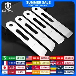 WUTA Professional Leather Cutter Thinning Skiving Tools DIY Craft Cutting Sharp Round/Flat/Slanted Blade,Right/Left Handle
