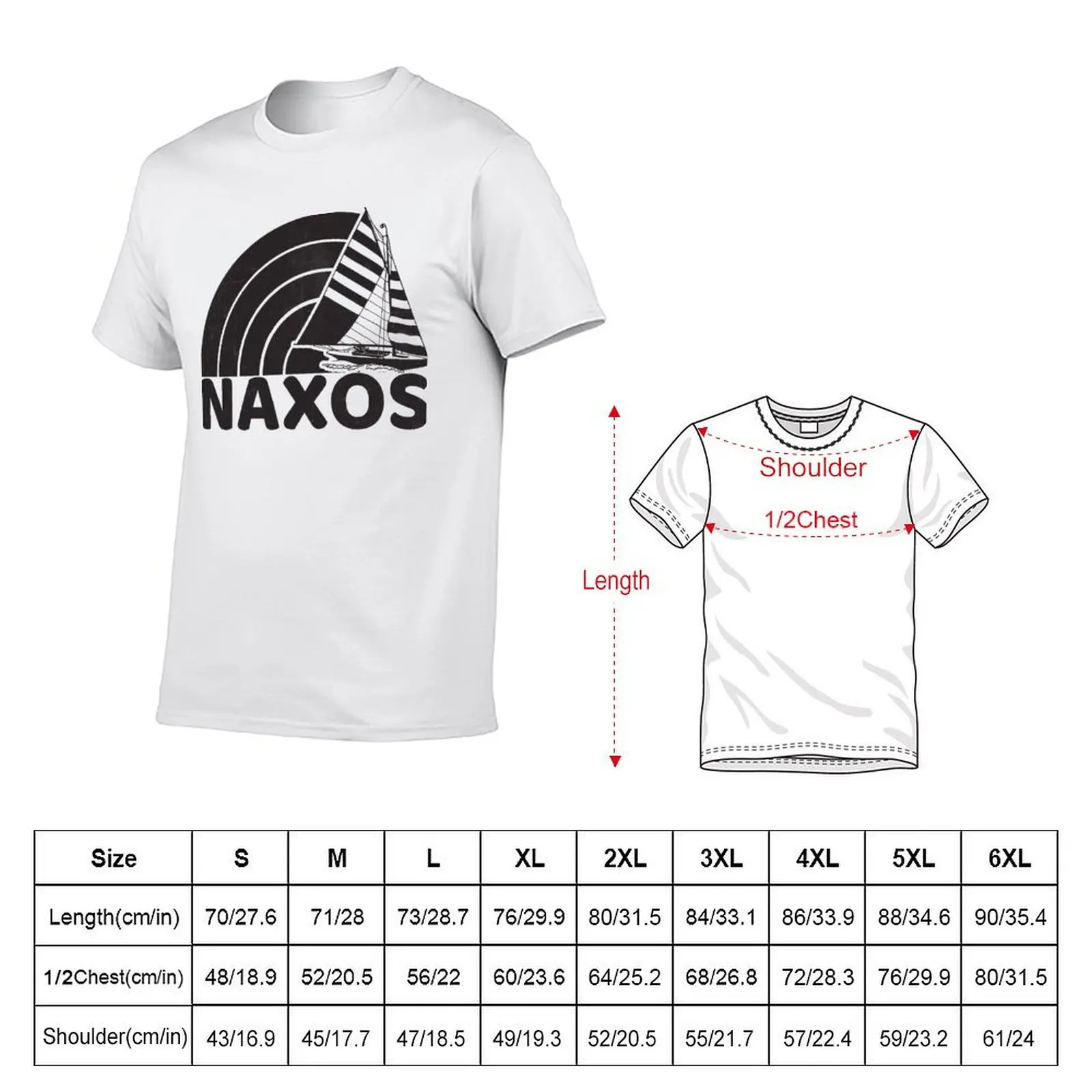 Naxos تي شيرت تصميم الإبحار رجل القطن عطلة سوداء للقمصان التي شيرت رجل ناعم ريترو