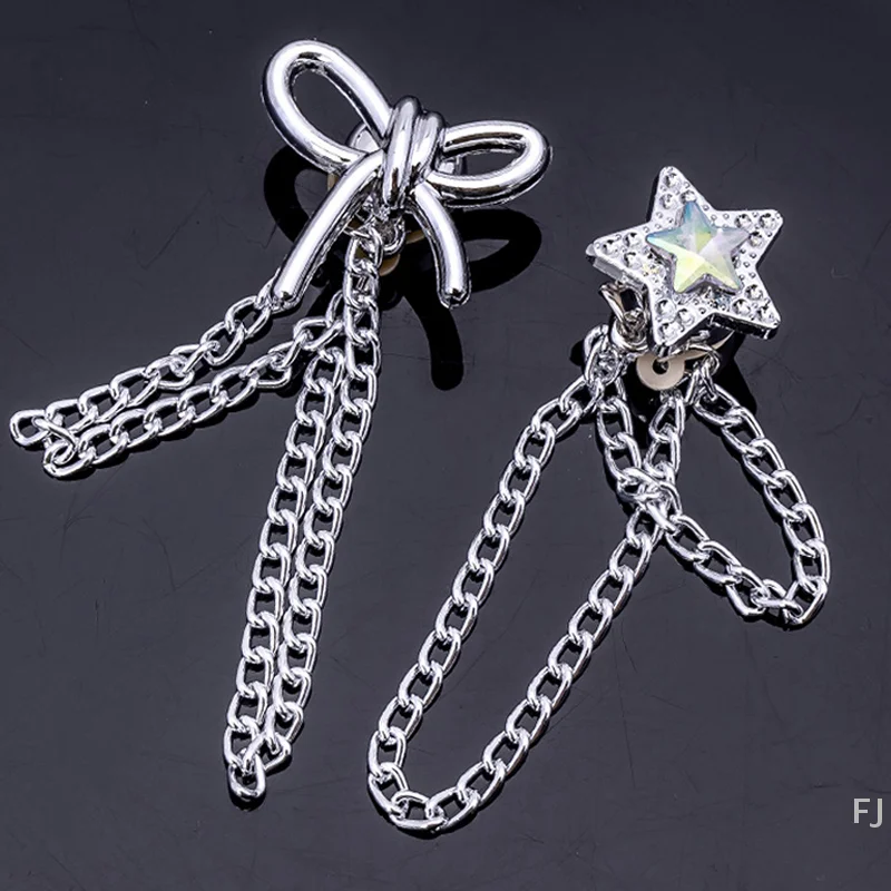 [YU] 2 uds Clip magnético para ropa pantalones de Metal Clip para pierna hebilla botones de cadena Clip ropa bufanda pantalones piernas puño fijación Pin magnético
