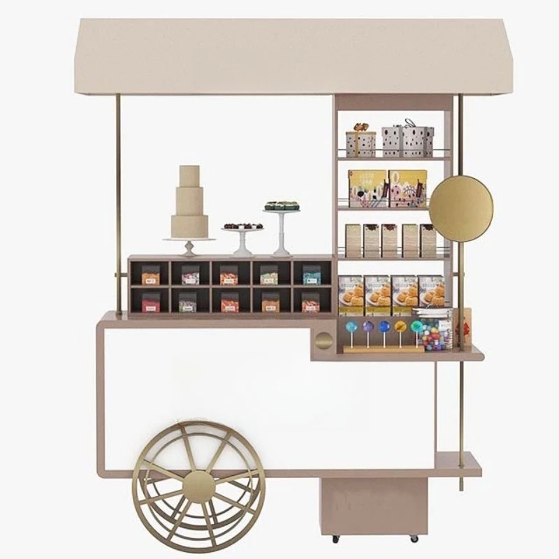 

Мобильная тележка для десертов и мороженого на колесах для бизнеса