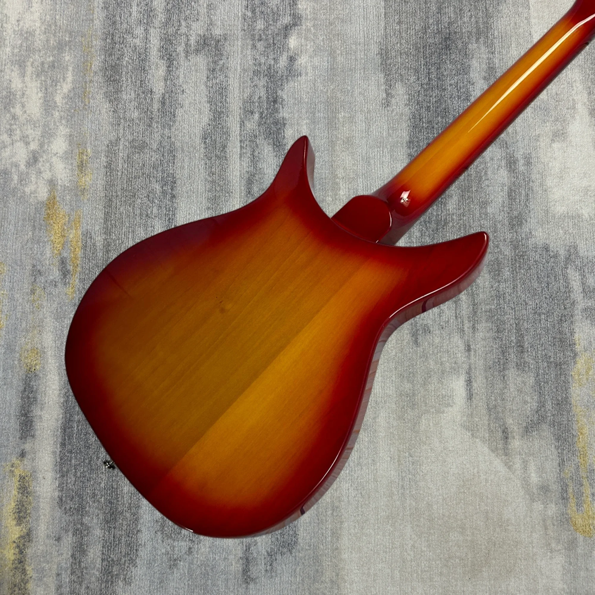 Rickenback 325 Model Electric Guitars Semi Hollow Cherry Sunburst Version 527mm Scale Length F Holes