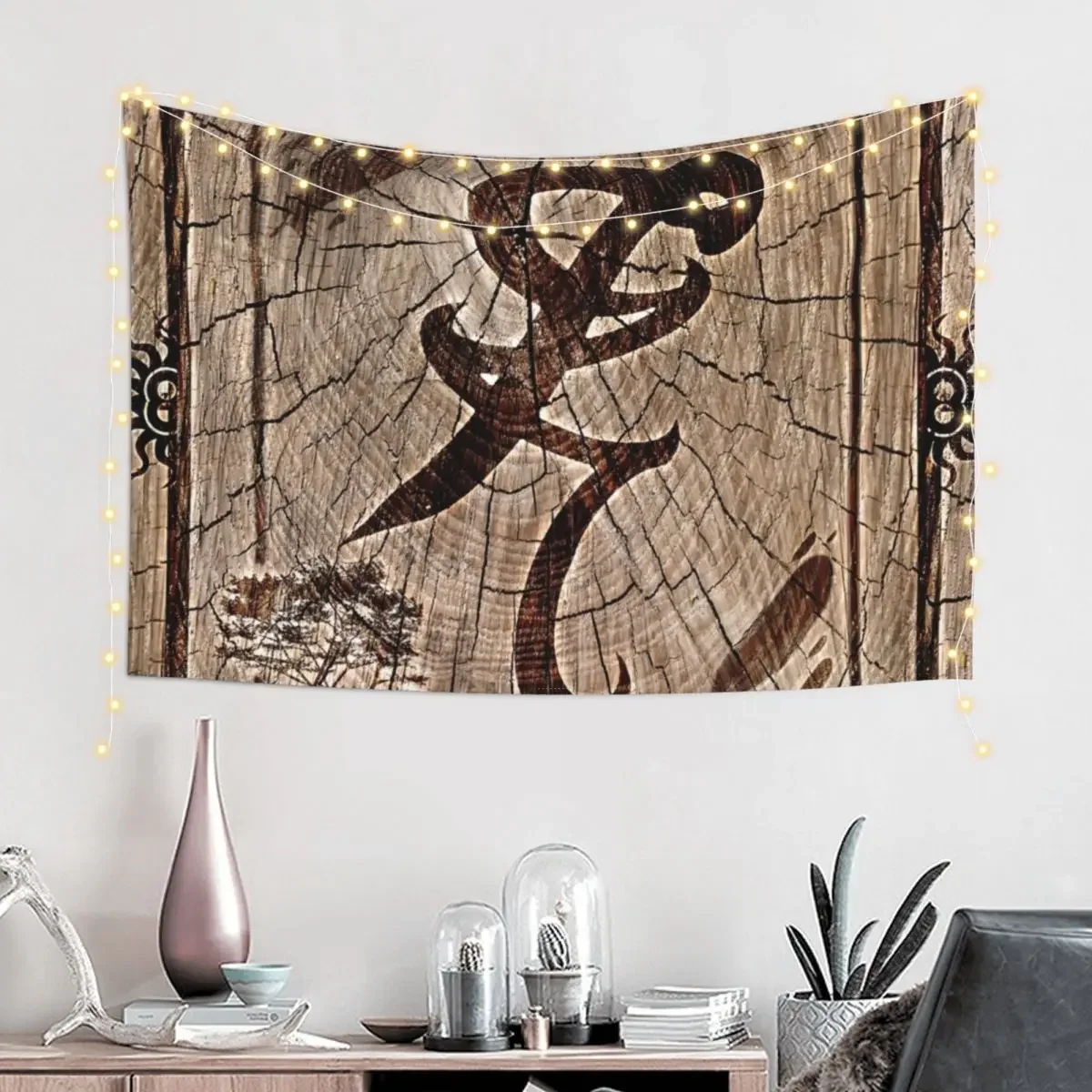 Wood Burned: Healing Rune Tapestry Wall Decorations Wall Decoration Items Room Decorator Wall Art Tapestry