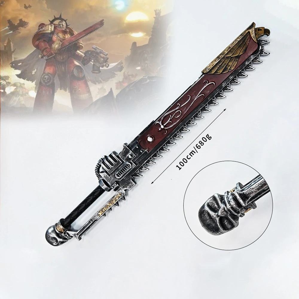 100cm periféricos de jogo dentes de terra espada de motosserra armas pu modelo brinquedos espadas grande escala cosplay adereços menino presentes de halloween
