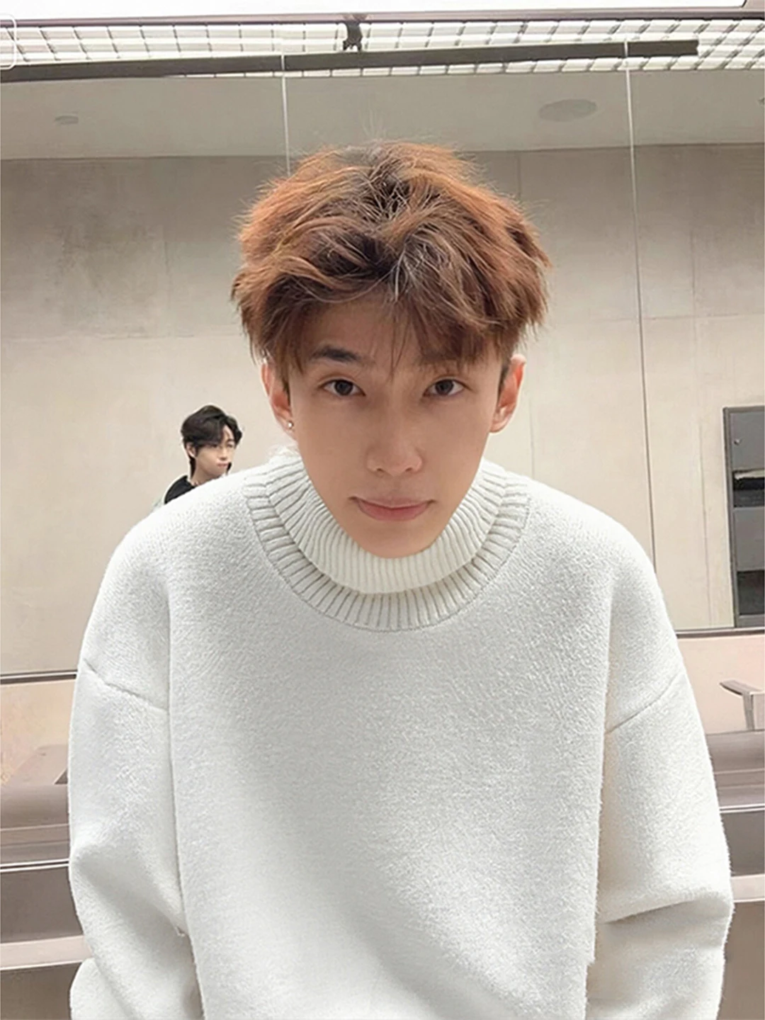 

Утепленный вязаный свитер с высоким воротником для мужчин, зимний, на флисовой подкладке, плотный базовый слой для подростков, американский стиль