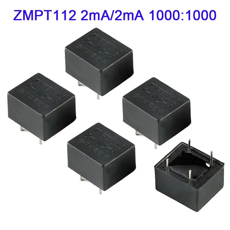 5pcs/1pc Mini ZMPT112 2mA/2mA 1000:1000 Micro Precision Phase Miniature Current Transformer 4000V Voltage Sensor