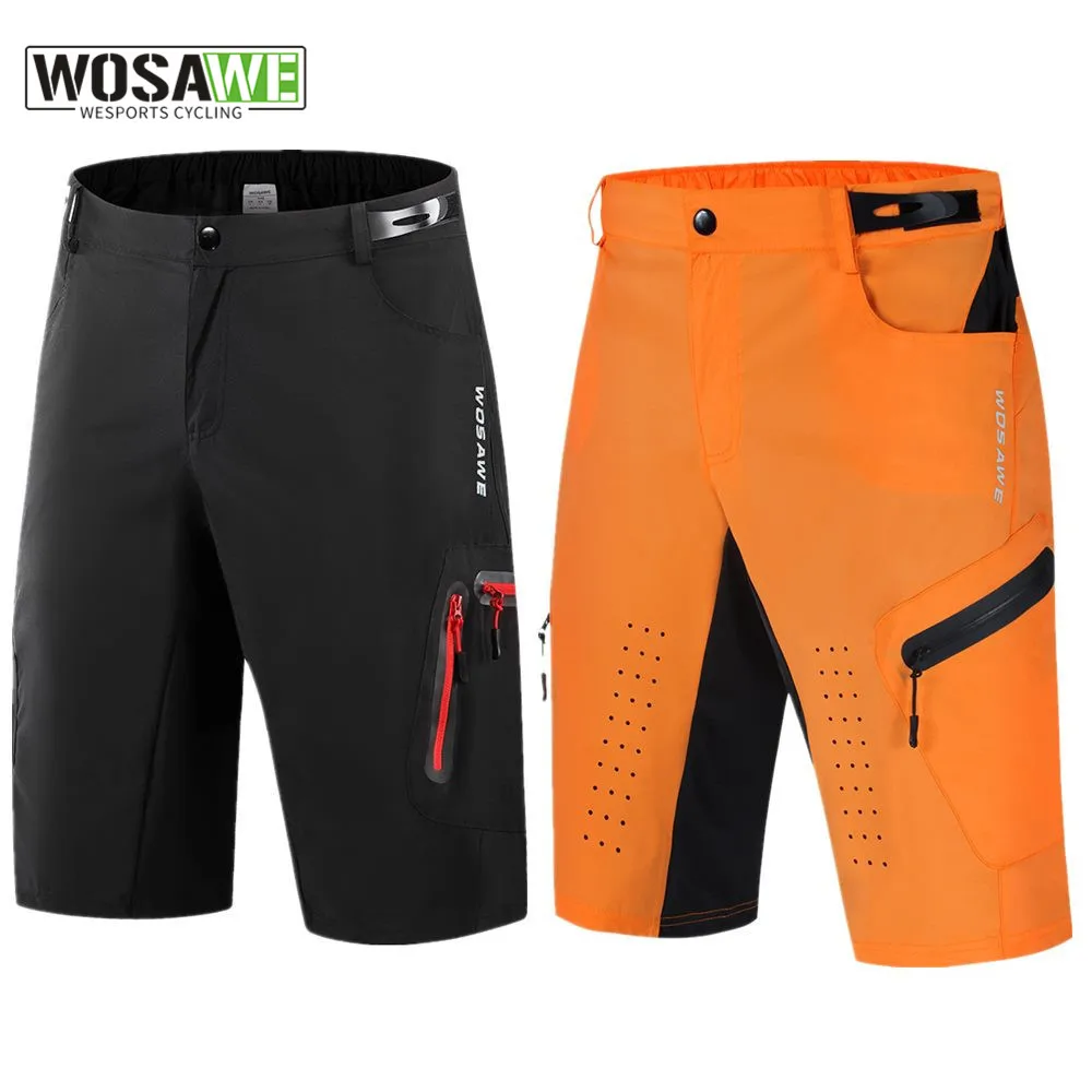 WOSAWE Summer Men\'s Cycling Shorts Outdoor Sports Clothing Breathable Loose Fit Bicycle Downhill Bike Riding MTB Underpants