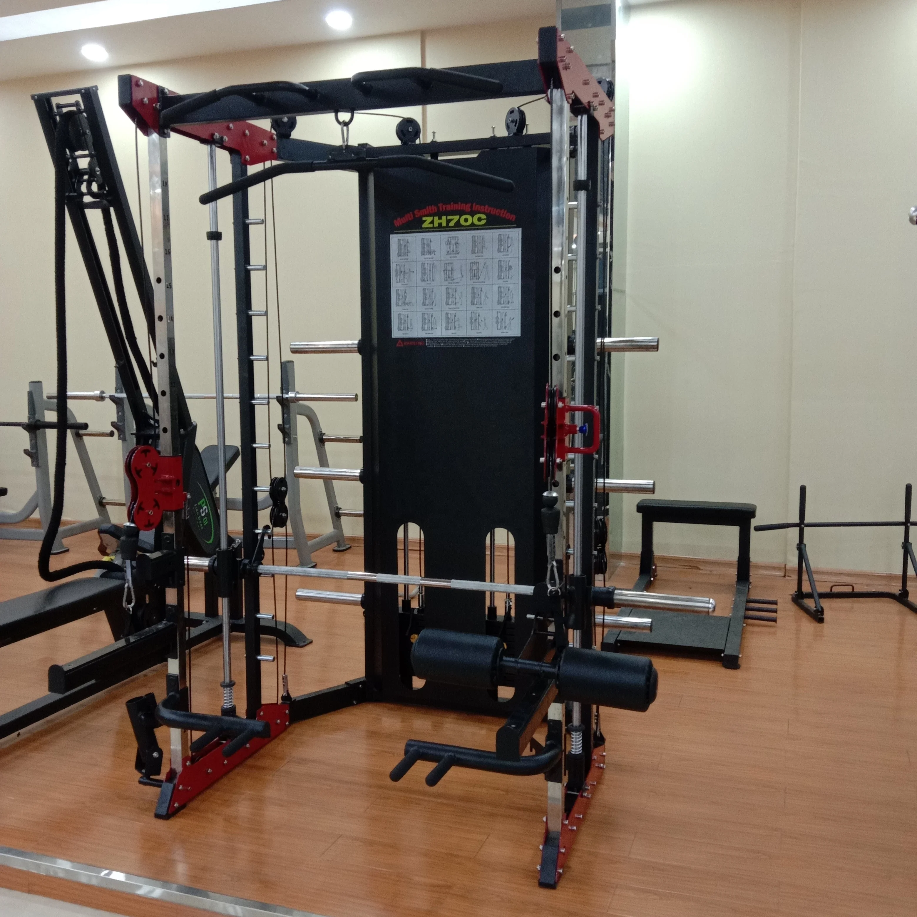 All-In-One Trainer Smith Machine Squat Rack Mutli Function Station