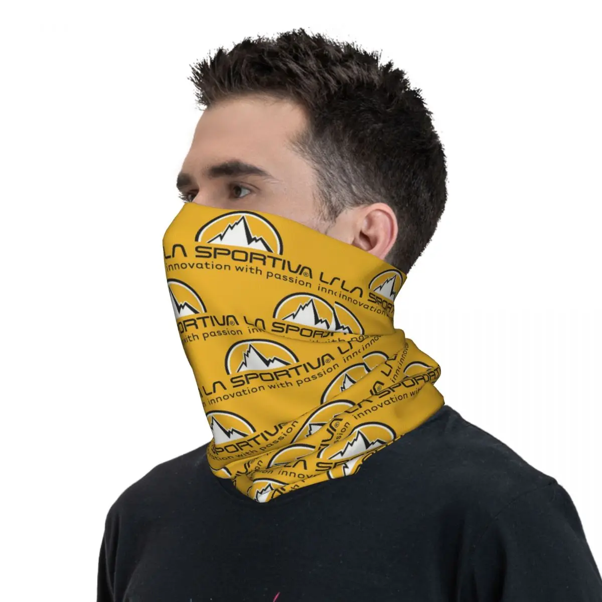 La Sportiva Merch (4) Bandana estampada para el cuello, mascarilla facial multiusos para correr, Unisex, lavable