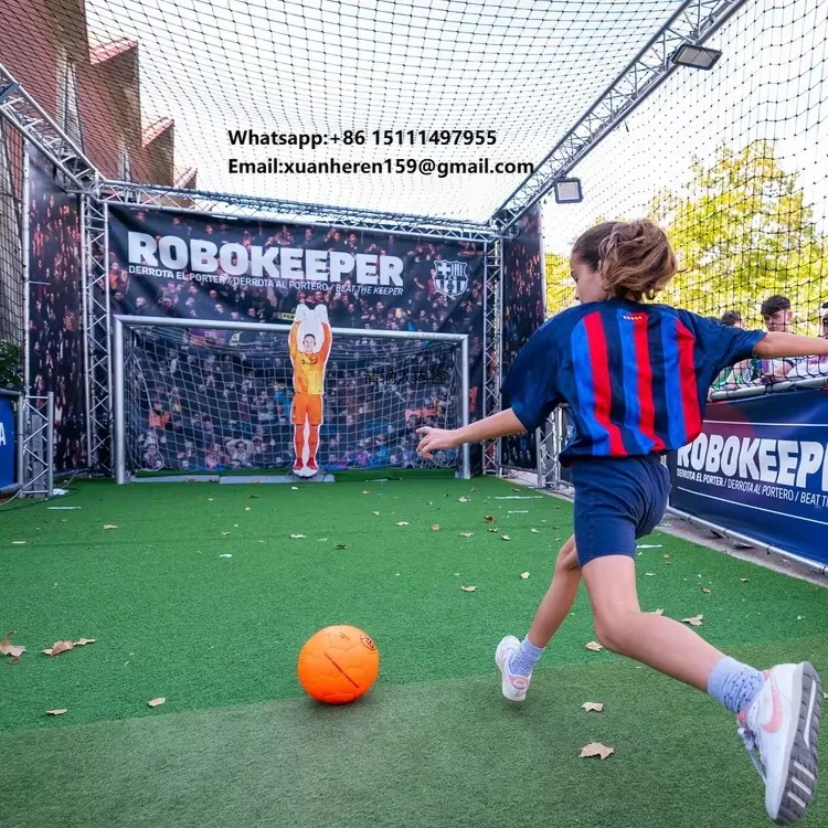 Indoor Penalty Shootout Sports Games Intelligent Robot Goalkeeper Football Robot Keeper Training