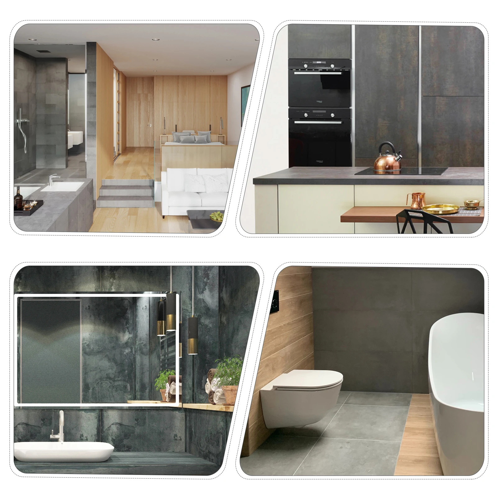 

4Pcs Diatomite Coaster Absorbent Mat Nonslip Heat Resistant for Bathroom Countertop Cup Soap Holder Home Decor