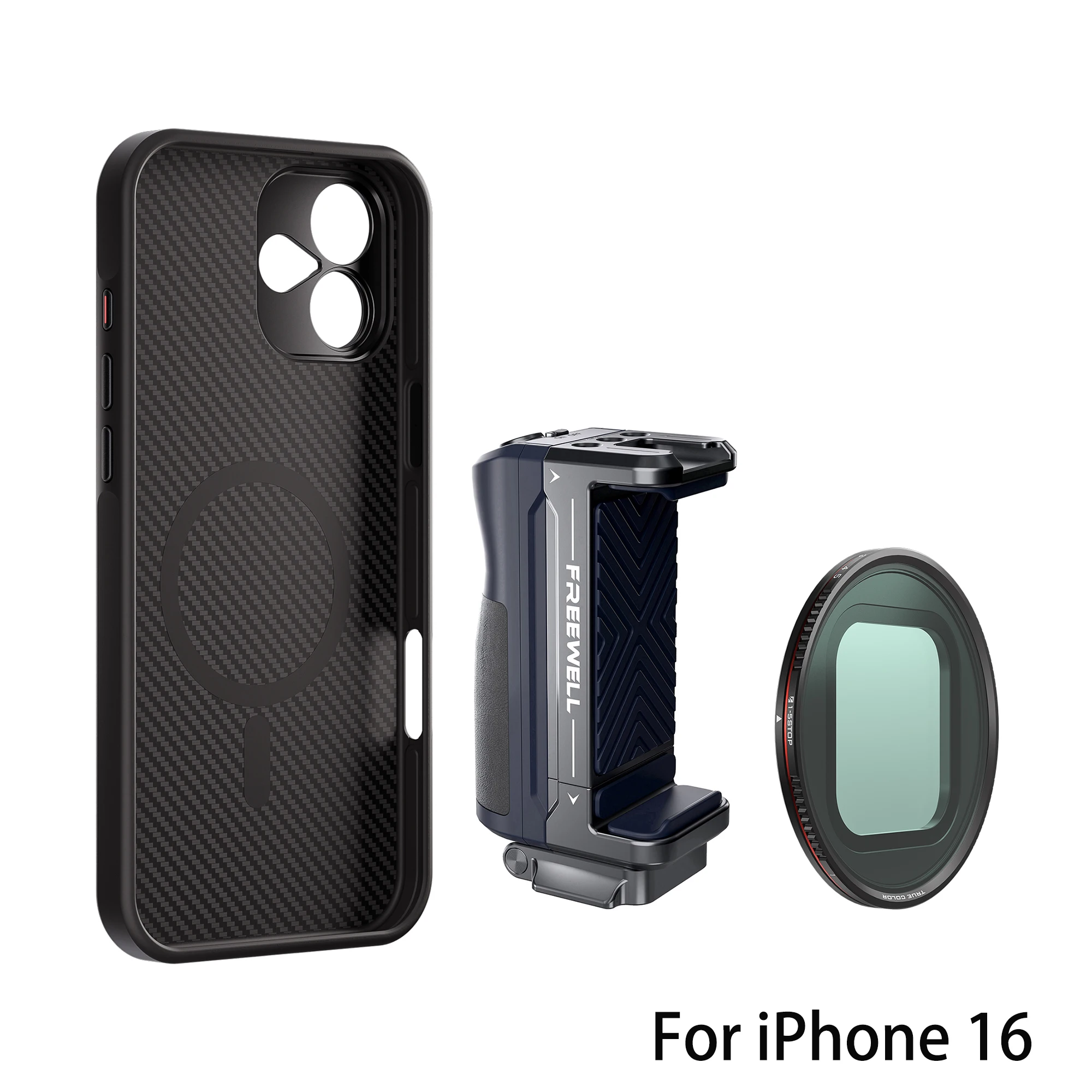 FREEWELL iPhone 17 Pro Camera Filter Kit with 17MM Mount Case