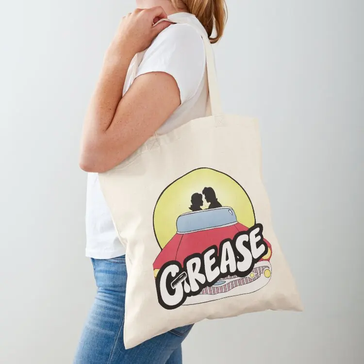 

Grease logo Tote Bag reusable shopping bags Cloth bag Women's beach bags tote bag women