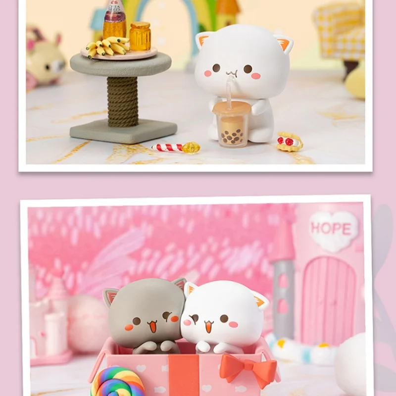 미타오 캣 시즌 2 위드 러브 4 시리즈 블라인드 박스 액션 피규어 만화 모델 인형 미스터리 박스 서프라이즈 장난감 어린이 선물