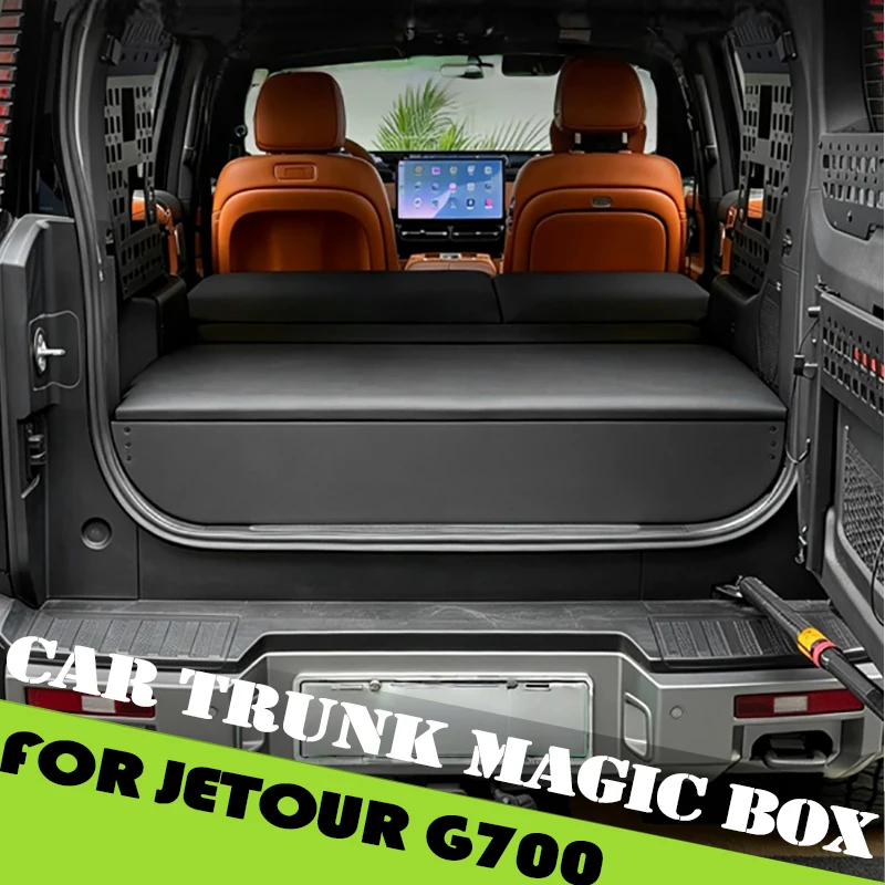 Car Trunk Magic Box Fit for JETOUR G700 2025 2026 Modified Car Multifunctional Storage Bed Tailgate Storage Box Accessories