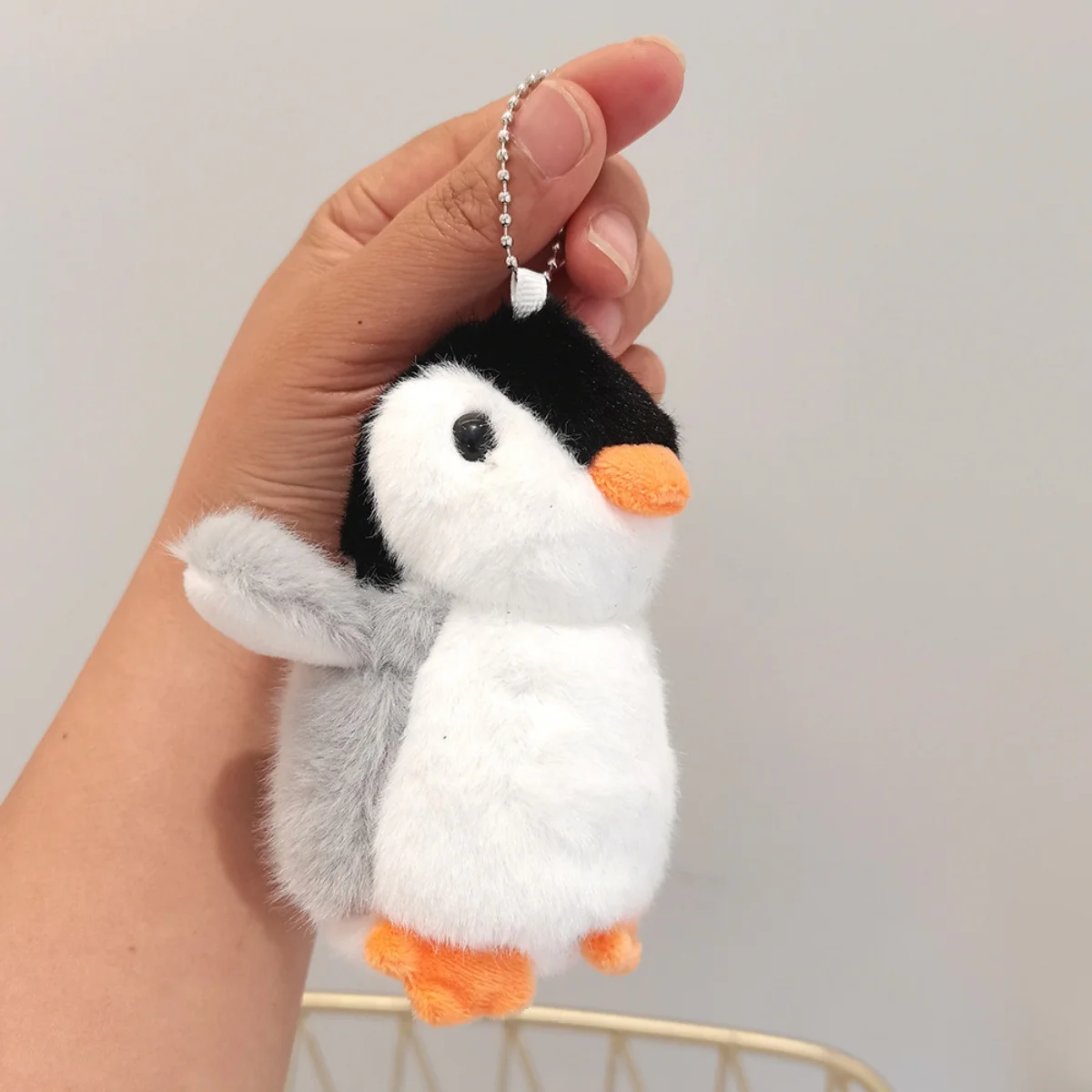 Plush Soft Stuffed Toy Keychains Cute Cartoon Penguin Doll Bag Charms Pendant Accessories Car Keyrings For Girls Kawaii Gift